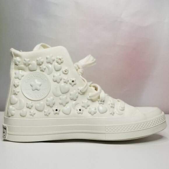 Converse  Women's Chuck 70 3D Charms Size 9 Egret #A06434C NWT - Picture 6 of 7